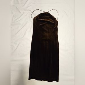 Velvet Brown Cocktail Dress